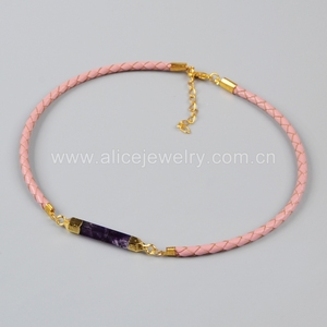 Zxwx255 — collier ras du cou en cuir avec pierre pour femmes, nouveauté 2017 - Product Image 6