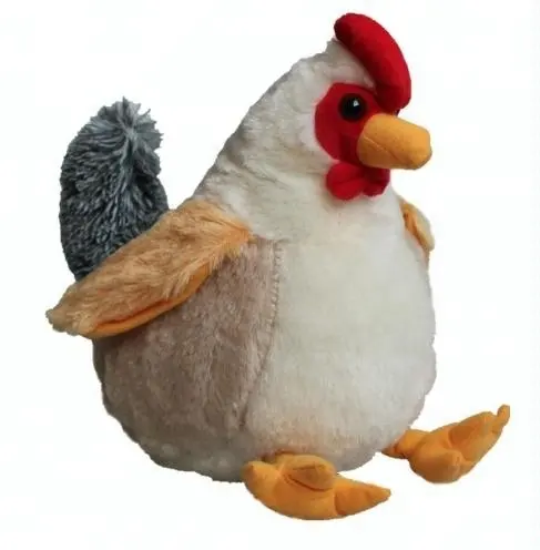 Kawaii Chicken Hen Plush Toy Cute Lifelike Stuffed Animal Chicken Doll Christmas Gifts for Children Educational Kids Toy