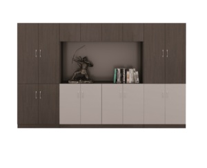 Moderno ed elegante in legno <span class=keywords><strong>libreria</strong></span> mensola a muro con porta e di stoccaggio - Product Image 5