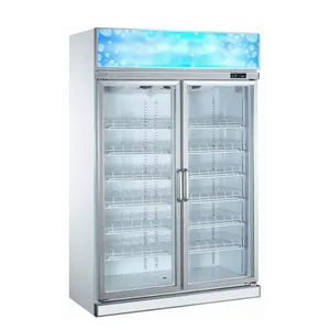 R027 Supermarket Equipment Pepsi Cola Glass Door Commerical Refrigerator Showcase /Drink Display Merchandisers