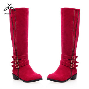 Made in China scarpe da <span class=keywords><strong>donna</strong></span> <span class=keywords><strong>eleganti</strong></span> all'ingrosso fibbia nuovi modelli stivali <span class=keywords><strong>donna</strong></span> - Product Image 6