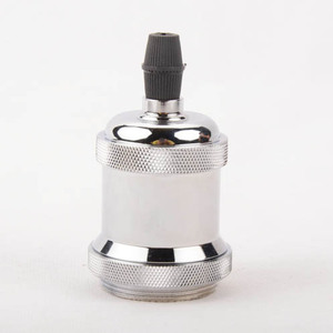 Tùy chỉnh <span class=keywords><strong>E27</strong></span> kim loại giữ đèn Antique nhôm <span class=keywords><strong>E27</strong></span> ánh sáng mặt dây chuyền ổ cắm cho DIY chiếu sáng - Product Image 4