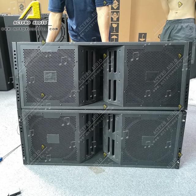 ACTPRO Audio Speaker VT4888 Line Array Three Way Double 12 Inch Subwoofer Active System