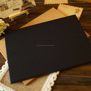1 mm / 2 mm / 3 mm de envases de lujo negro tablero de papel / foto álbum de cartón negro - Product Image 3