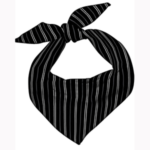 Foulard Triangle Teint en Noir et Blanc pour <span class=keywords><strong>Homme</strong></span> Adulte, Couleur Unie Mélange Coton-Polyester pour Printemps - Product Image 2