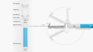 100% original de Xiaomi <span class=keywords><strong>selfie</strong></span> monopie palo extensible obturador titular de mano <span class=keywords><strong>Bluetooth</strong></span> <span class=keywords><strong>para</strong></span> iOS Android mobile phone - Product Image 3