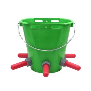 Mangeoire en plastique pour animaux, 4/8l, lait d'agneau, de bœuf, de vache, mangeoire suspendu, avec biberons - Product Image 3