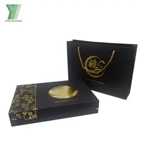 Luxury printed health product packaging cordyceps sinensis gift paper boxes health care products box with bag