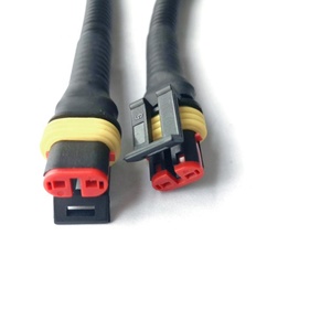 2 pin elektrik su geçirmez amp 1.5mm otomotiv konektörü amp kablo demeti üretimi - Product Image 3