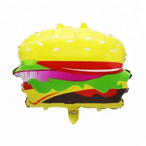 Vente en gros Chine ballon de fruit en aluminium gonflable d'hamburger pour la décoration de fête