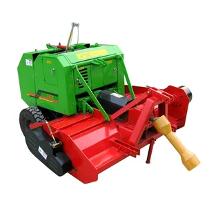 Tractor conducido compacto empacadora de heno para paja de arroz