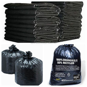 Heavy duty 42 galones negro contratista <span class=keywords><strong>bolsa</strong></span> <span class=keywords><strong>de</strong></span> basura <span class=keywords><strong>de</strong></span> basura <span class=keywords><strong>de</strong></span> plástico, 33x48 pulgadas, 3 mil - Product Image 1