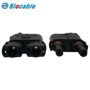 IP68 مقاوم للماء V-Male V محطة النحاس الصلب 2 أنثى و 2 أنثى موصل 2 إلى 1 - Product Image 5