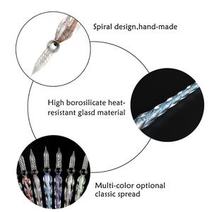 <span class=keywords><strong>De</strong></span> vidrio Dip <span class=keywords><strong>de</strong></span> pluma <span class=keywords><strong>de</strong></span> cristal hecho a mano pluma <span class=keywords><strong>de</strong></span> firma escritura pluma <span class=keywords><strong>de</strong></span> cristal perfecto regalo para el día <span class=keywords><strong>de</strong></span> padres el día <span class=keywords><strong>de</strong></span> Navidad - Product Image 2