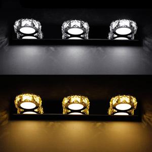 Modern6W 9W 12W Led Indoor Wall <strong>Light</strong> in <strong>Bathroom</strong> Square Crystal Sconce Lamp <strong>Waterproof</strong> AC110V/220V <strong>Bathroom</strong> Mirror Crystal Lamp - Product Image 6