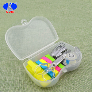 6 en 1 En Plastique <span class=keywords><strong>Agrafeuse</strong></span> Agrafes Perforateur Dévidoir De Ruban Combiné Mini bureau/école Papeterie Kit ensemble - Product Image 2