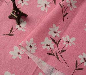 Al por mayor tejido de algodón de lino DIY floral grueso rollo de <span class=keywords><strong>tela</strong></span>, mantel fabricante - Product Image 2