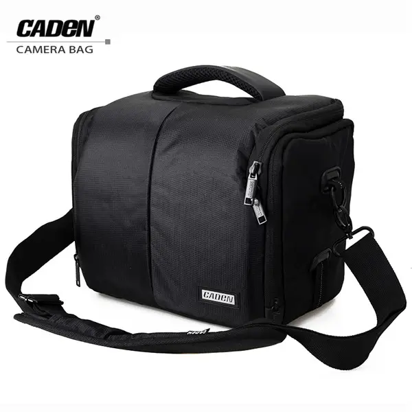 Оригинальный наплечный дорожный рюкзак Caden D3 SLR для камеры черный водонепроницаемый фотопакет