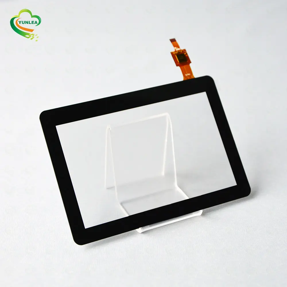 Custom Industrial Small Screen touch panel 3.5" 4.3" 5" 7" 10.1" I2C Projected Pcap multi capacitive touchscreen glass kit