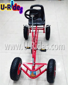 Kart à pédales robuste pour enfants et adultes avec piste de support gonflable - Product Image 5