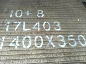 Keras <span class=keywords><strong>Bimetal</strong></span> 10 + 4 NM500 komposit baja tahan aus pelat baja