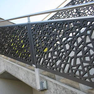 decorative outdoor laser cut wrought iron room divider