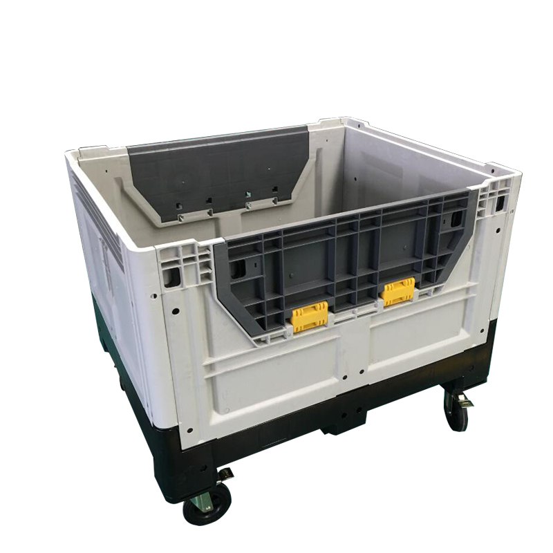 Reutilizable plegable plástico pallet contenedor bin para negocios ropa