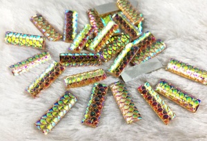 8x24mm Long <strong>Strip</strong> Crow's Feet <strong>Resin</strong> Beads Glue on Wedding Dress Flatback Stone Glue on Shoes Upper As Decoration Hot Selling - Product Image 4