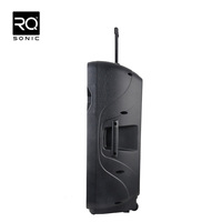 RQSONIC PMM210AQX Enceintes Actives 2x10 Pouces, Enceinte Portable Amplifiée Avec Micro Sans Fil