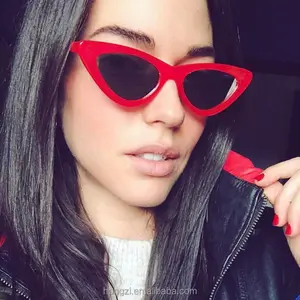 2020 sexy retro cat eye sunglasses women small black white triangle vintage cheap sun glasses red female uv400