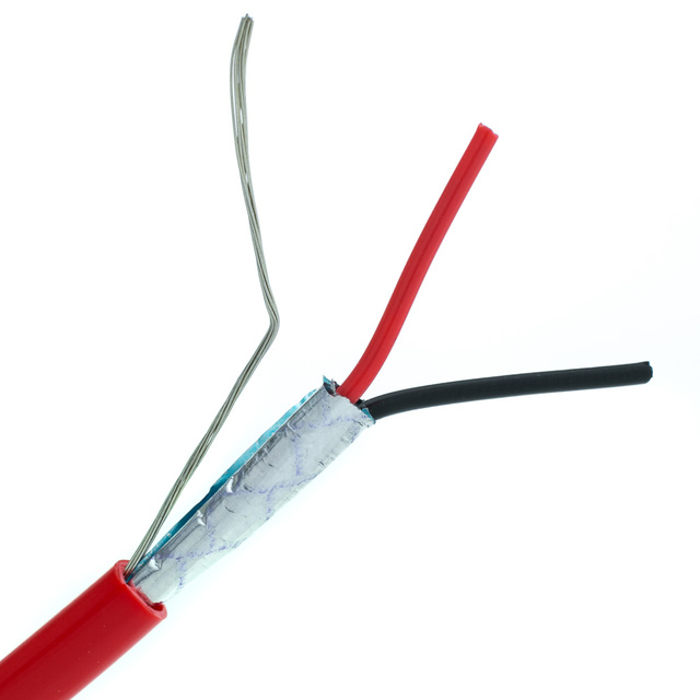 Wholesale Custom RVVP Stranded Copper Conductor 1.5mm 2 Core Shield Fire Alarm Cable