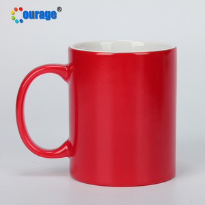 Coraggio di vendita calda nero lucido 11 once di sublimazione di colore che cambia tazza magica - Product Image 3