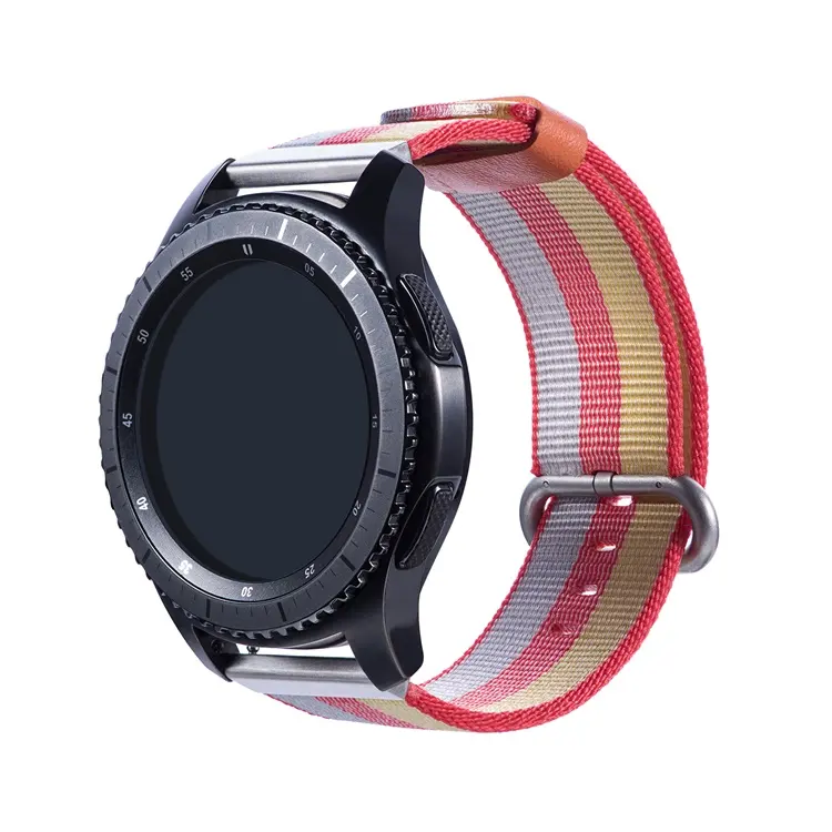 Correa elástica de nailon para reloj inteligente, repuesto de 22mm para samsung gear s3 galaxy watch de 46mm