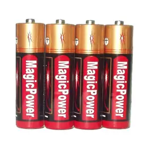 Carbon zink PVC jacke kamera batterie 1.5v günstige AA r6 trocken batterien