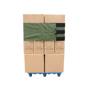 重型绿色帆布环保可调，带钩环胶带可重复使用托盘包装 - Product Image 5