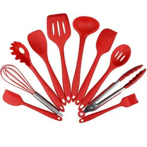 Offre Spéciale 10 pièces accessoires de cuisine en silicone outil ustensiles de cuisine antiadhésifs ustensiles de cuisine Spaghetti