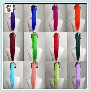 Code <span class=keywords><strong>di</strong></span> <span class=keywords><strong>cavallo</strong></span> sintetiche lunghe lisce <span class=keywords><strong>di</strong></span> colore rosa brillante delle donne <span class=keywords><strong>di</strong></span> qualità HPC-0136 - Product Image 2