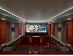 Clásico decorativo hornear acabado pu onda pintura solución acústica sonido difusor Bass trampa para hi-end cine en casa - Product Image 5