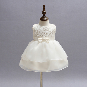 <span class=keywords><strong>Robe</strong></span> d'été en Tulle blanche pour petites filles, tenue de princesse, de fête, baptême, pour enfants, Boutique, vente en gros - Product Image 2