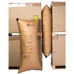 High Strength Recyclable AAR Approved Brown Inflatable Kraft Paper Dunnage Air Bag For Void Filling Fillers