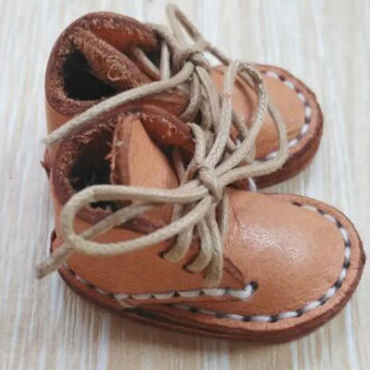 Кукольные ботинки из натуральной кожи, подходят для кукол DECF.