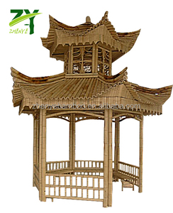 Độc đáo tre <span class=keywords><strong>gazebo</strong></span> bằng gỗ để bán, sinh thái thân thiện <span class=keywords><strong>gazebo</strong></span> nhà, tre bằng gỗ Pavilion - Product Image 3