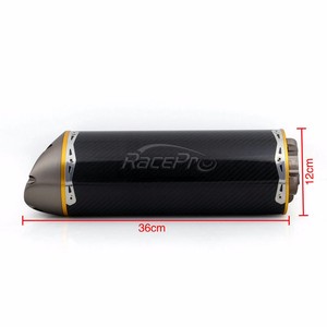 Silencieux en Fiber de carbone à enfiler moto moto tuyau d'échappement pour Suzuki GSXR 600 <span class=keywords><strong>750</strong></span>(2006-2007) <span class=keywords><strong>k6</strong></span> - Product Image 6