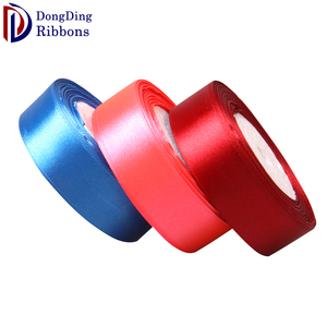 फैक्टरी आपूर्तिकर्ता 38mm 25yard/रोल ठोस रंग, एकल/डबल पक्षीय रेशम साटन रिबन द्वारा बिक्री थोक