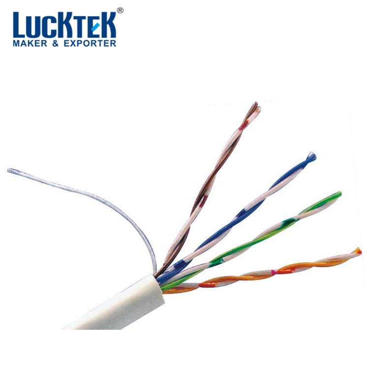 CAT5e 1000FT utp кабель твердых 24AWG белый Ethernet LAN Массовая провода CAT5 RJ45 2 шт