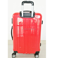 Ensemble de bagages 3 pièces en ABS PC avec serrure TSA suisse, roulettes pivotantes à 4 roues, valise rigide dorée