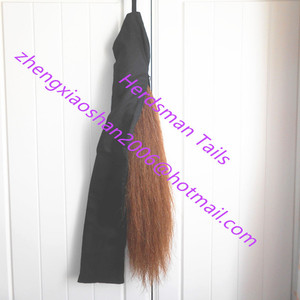 Extensión de cola de caballo falso, bucle Natural, gris medio, 70-75CM, doble espesor, con pelos de caballo Real, en venta - Product Image 6