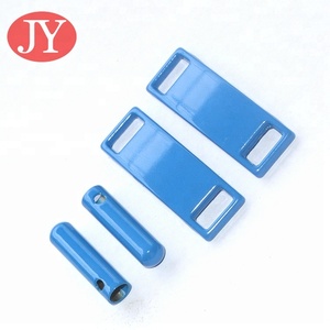 Zapatilla de deporte de Metal Dubrae personalizada azul brillante para cierre de cordón plano de 10mm de ancho - Product Image 1