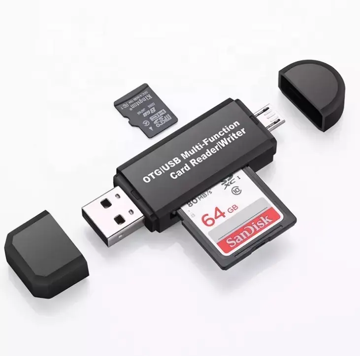 Novo 2018 leitor OTG leitor de cartão USB 2.0 de multi-função/writter para Telefone Celular e Computador