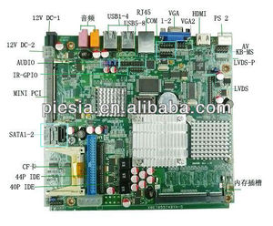 De alta definición de industriales de la placa base la placa base pos apoyo home premium y embebido con 1*rj45/vga/av/<span class=keywords><strong>s</strong></span> - Product Image 1